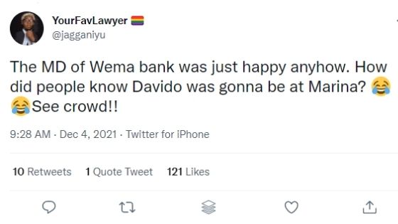 Twitter User Reaction to Davido new deal