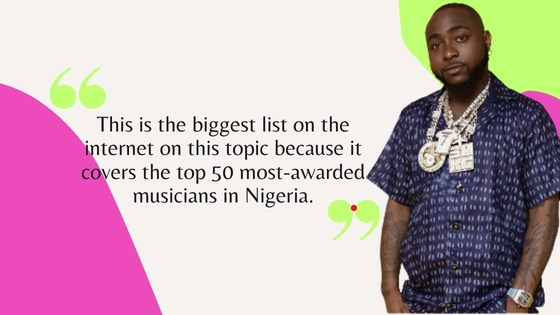  50 most-awarded musicians in Nigeria 1